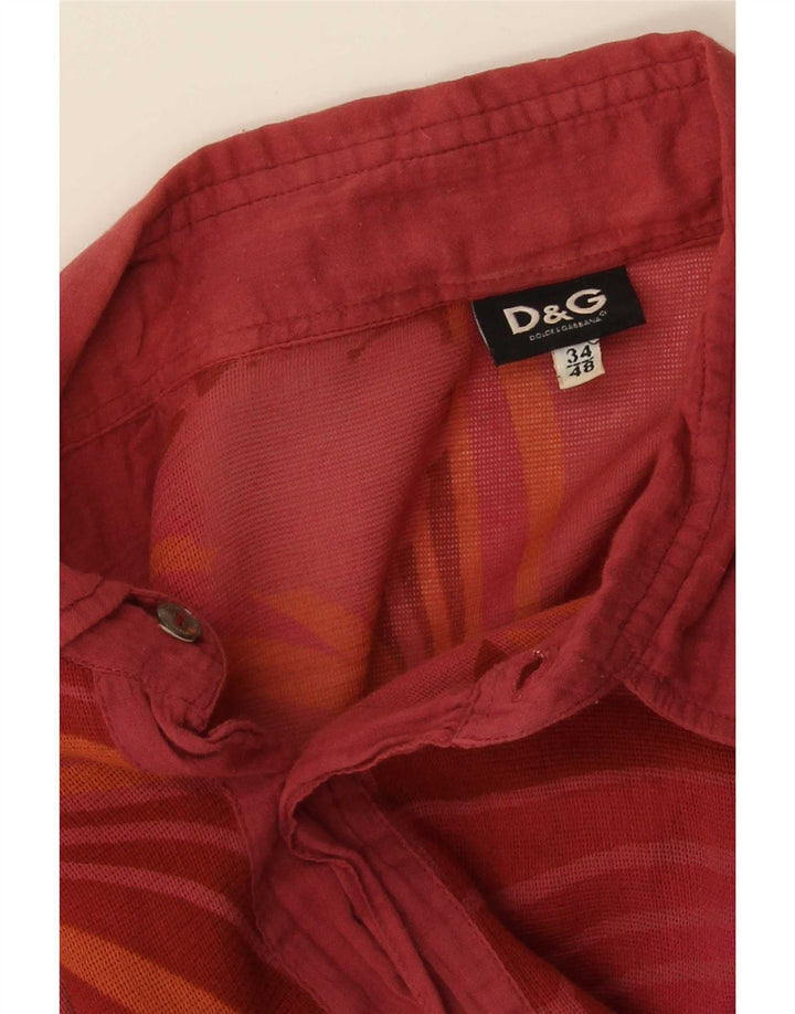 Camicia Dolce & Gabbana Uomo IT 48 Medio Rosso Floreale