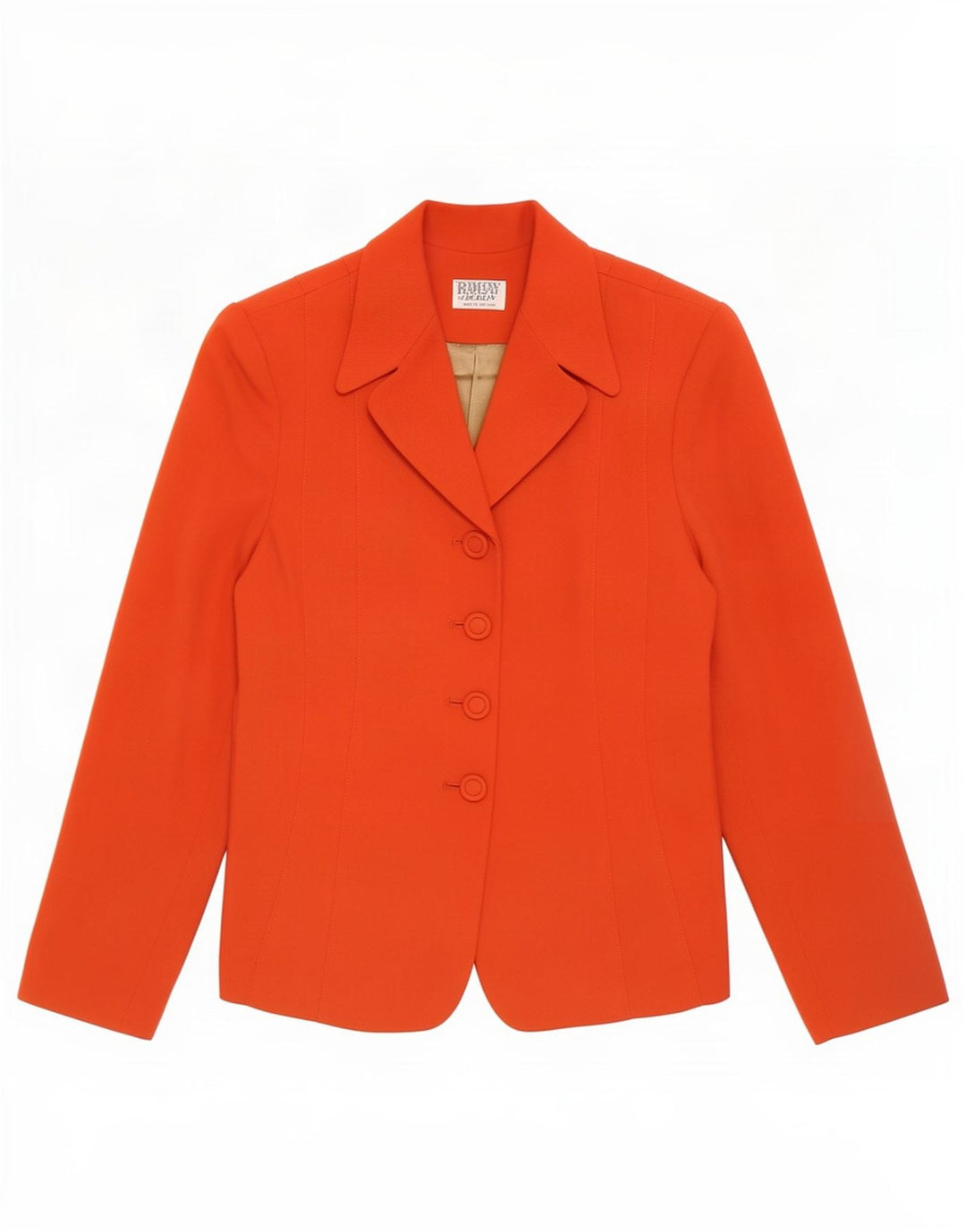 Giacca blazer a 4 bottoni da donna Ramsay UK 14 rossa media