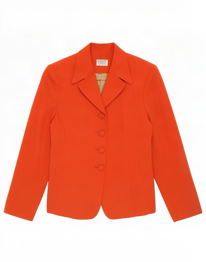 Giacca blazer a 4 bottoni da donna Ramsay UK 14 rossa media