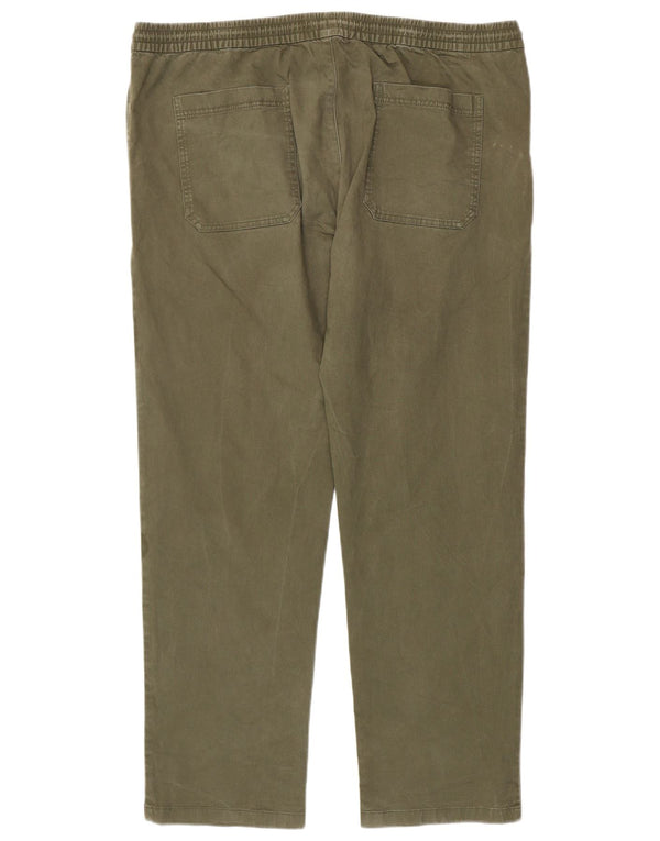 Pantaloni chino dritti da uomo Marks & Spencer taglia 42 W42 L31 cotone kaki