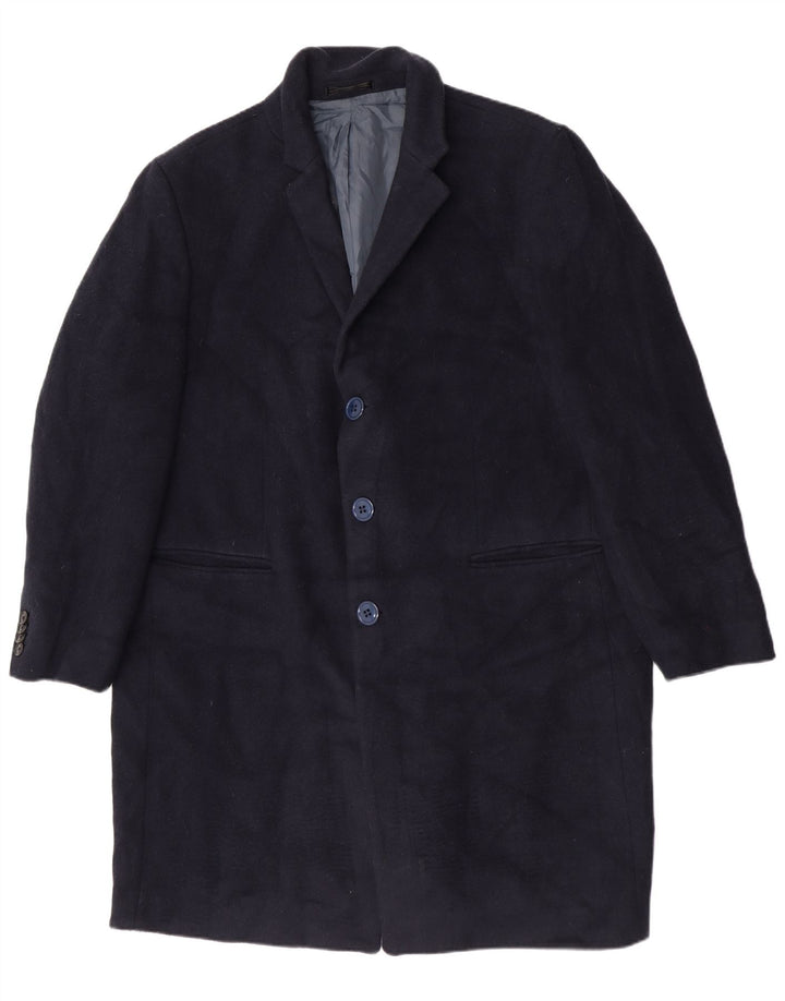 Cappotto da uomo Marks & Spencer UK 46 3XL Poliestere blu navy
