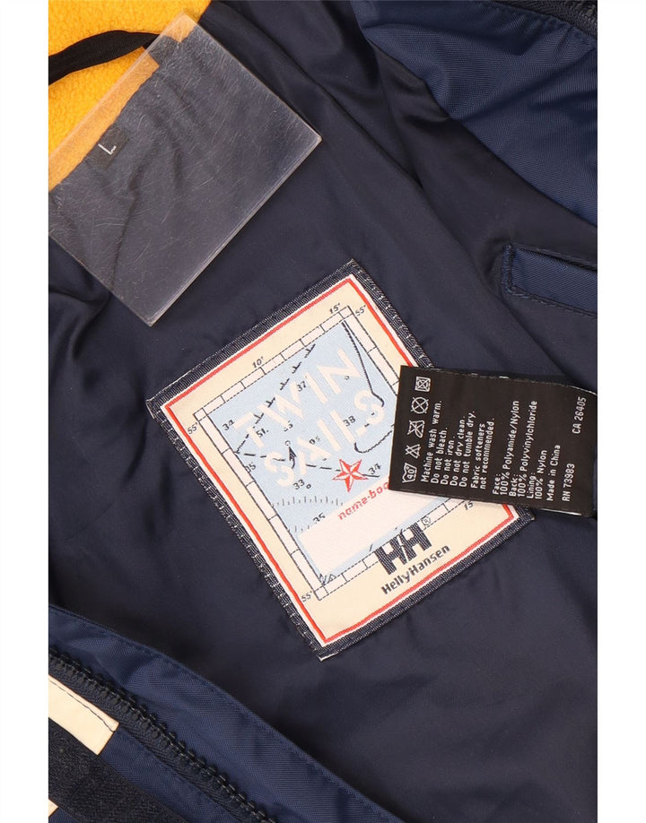 Giacca a vento con cappuccio da uomo Helly Hansen UK 40 Large Blu Navy