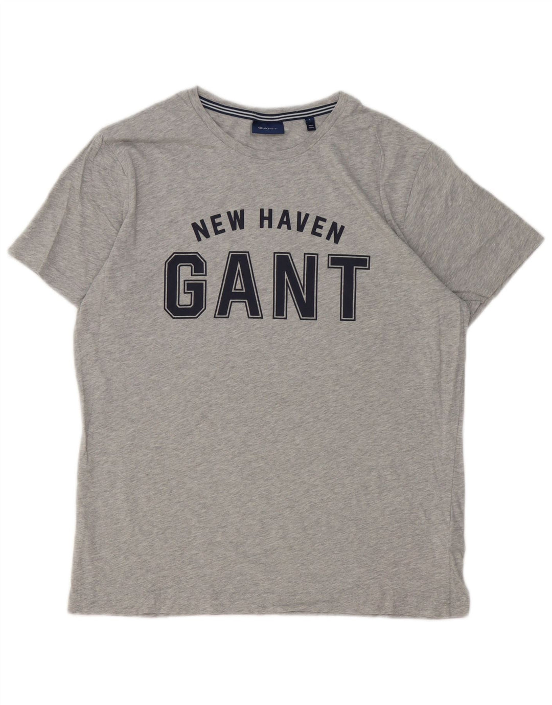 Gant T-shirt grafica da uomo Top grande in cotone grigio