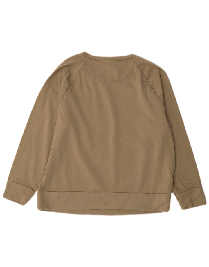 Felpa da donna EDDIE BAUER UK 16 Large Poliestere kaki
