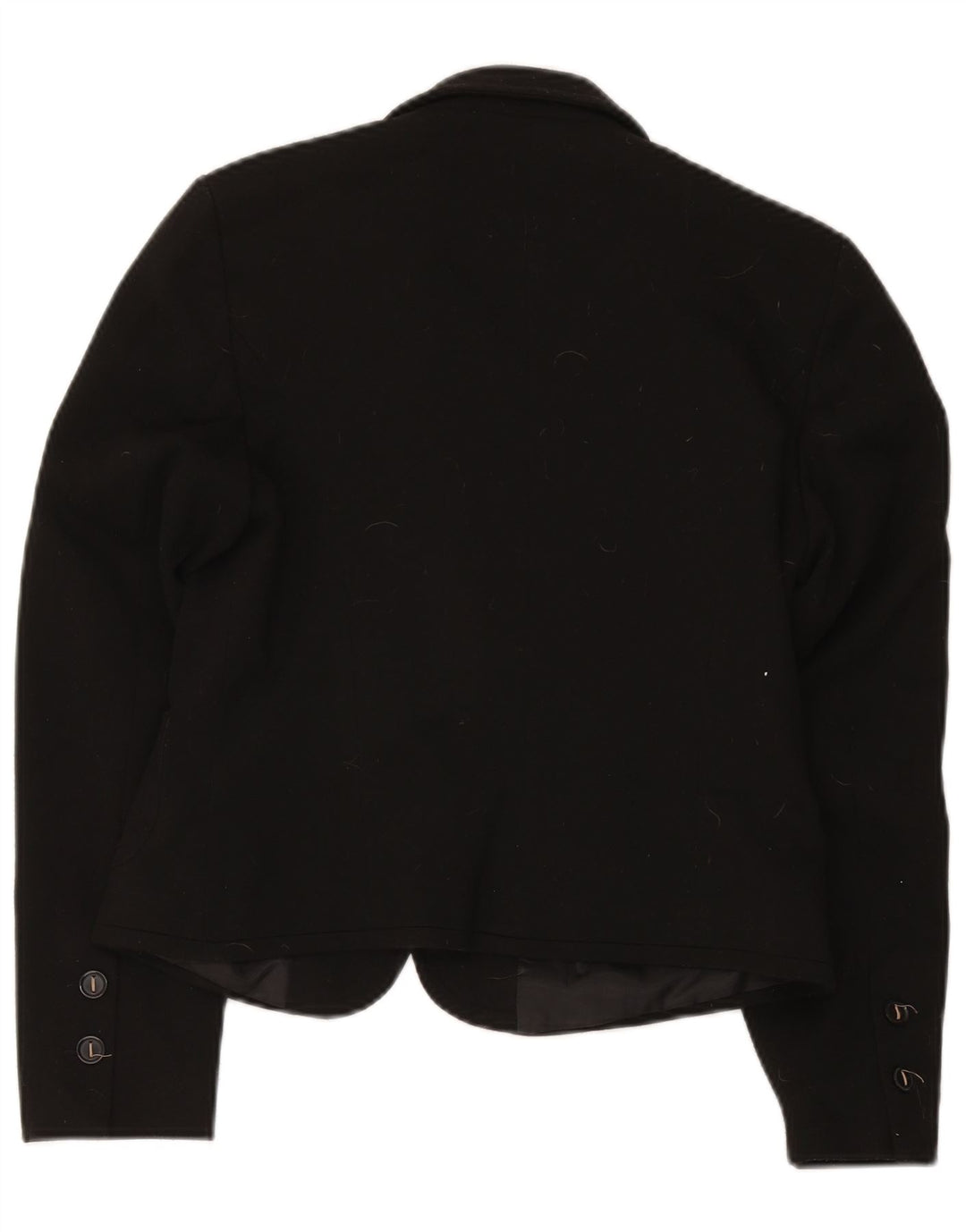 Giacca blazer a 2 bottoni Marks & Spencer da donna UK 12 poliestere nero medio