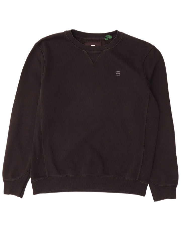Felpa da uomo G-STAR Maglione medio cotone nero