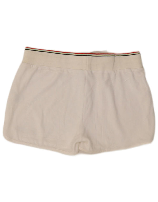 Pantaloncini sportivi da donna Ellesse UK 16 grandi cotone bianco