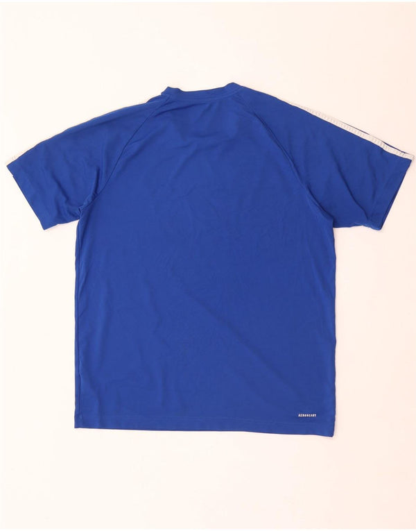 T-shirt Adidas Aeroready da uomo, grande, in poliestere blu