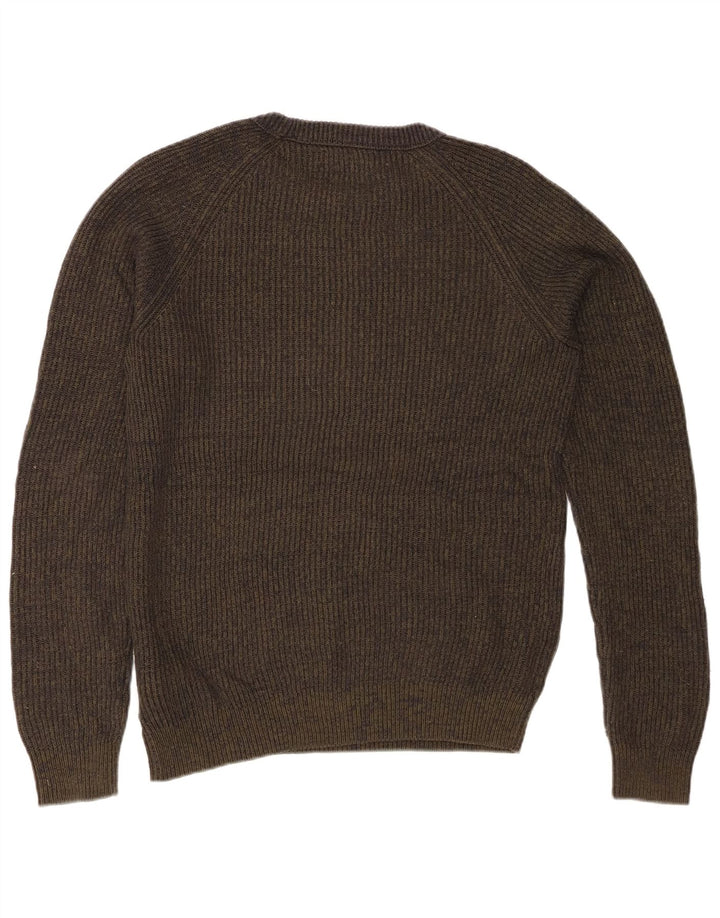 Maglione maglione girocollo da uomo vestibilità regolare Jack & Jones verde medio screziato