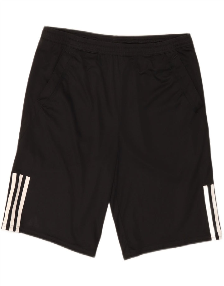 Pantaloncini sportivi Adidas da ragazzo 15-16 anni in poliestere nero