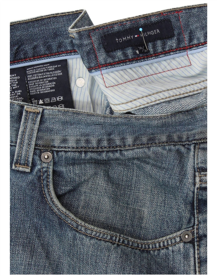 TOMMY HILFIGER Jeans dritti da uomo W38 L30 cotone blu
