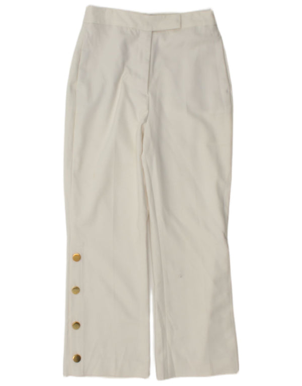 Pantaloni da abito dritti da donna Zara XS W24 L24 cotone bianco