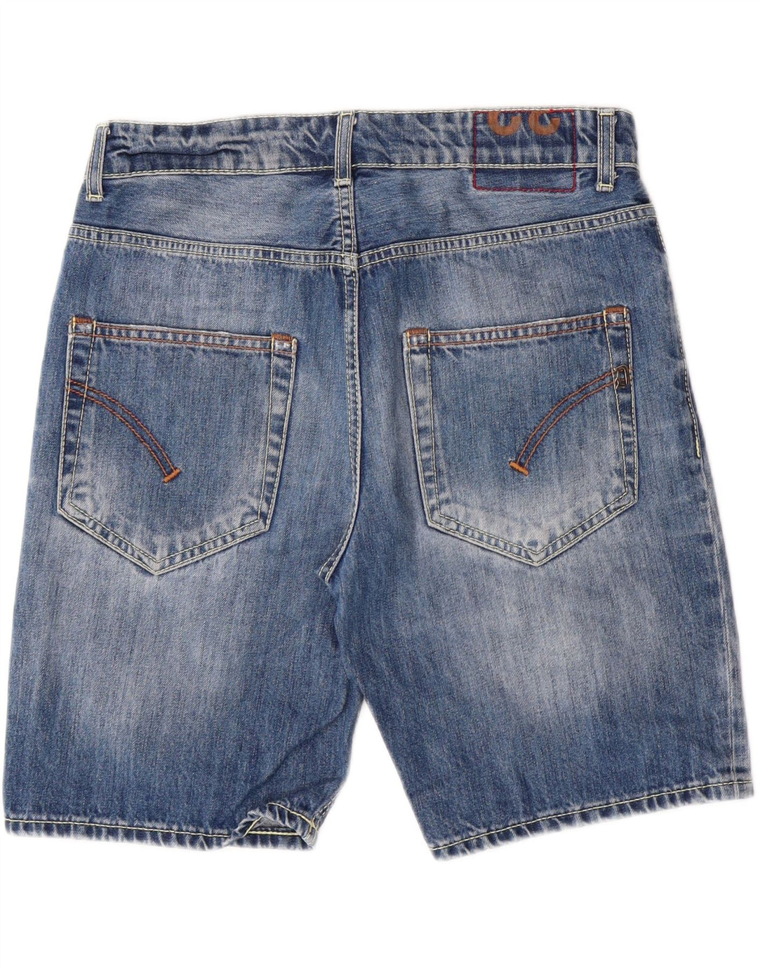 DONDUP Mens Distressed Denim Shorts W32 Medium Blue Cotton Vintage Dondup and Second-Hand Dondup from Messina Hembry 