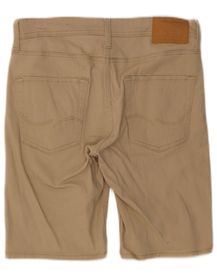 JACK & JONES Pantaloncini chino da uomo piccoli W31 in cotone beige