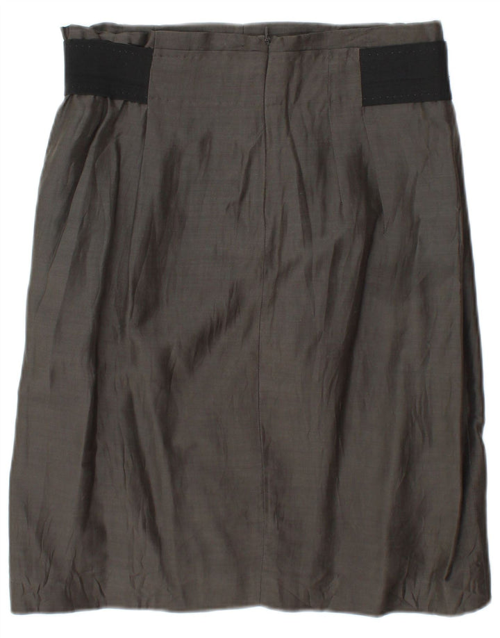 Gonna longuette da donna vintage W30 color grigio medio