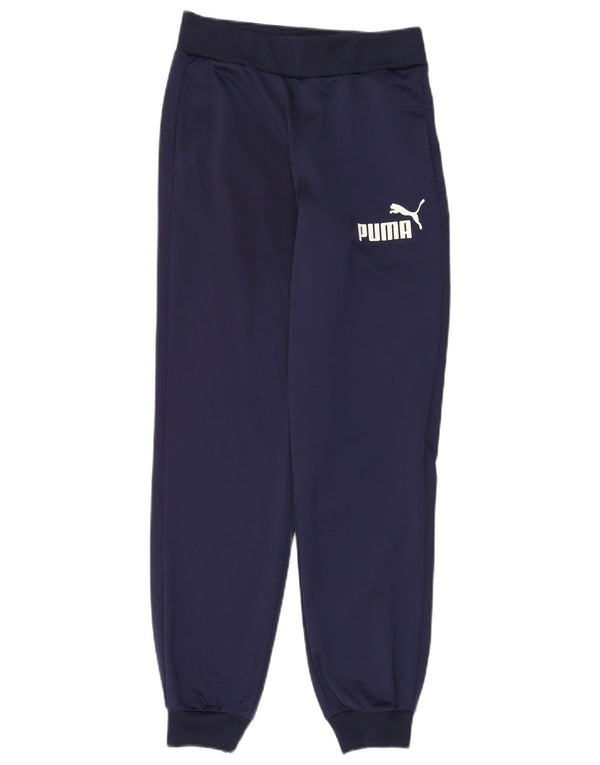 Pantaloni da tuta con grafica Puma da ragazzo, pantaloni da jogging, 13-14 anni, blu navy