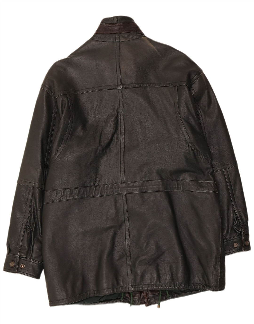 Cappotto in pelle da uomo Shelter Bay UK 38 medio nero