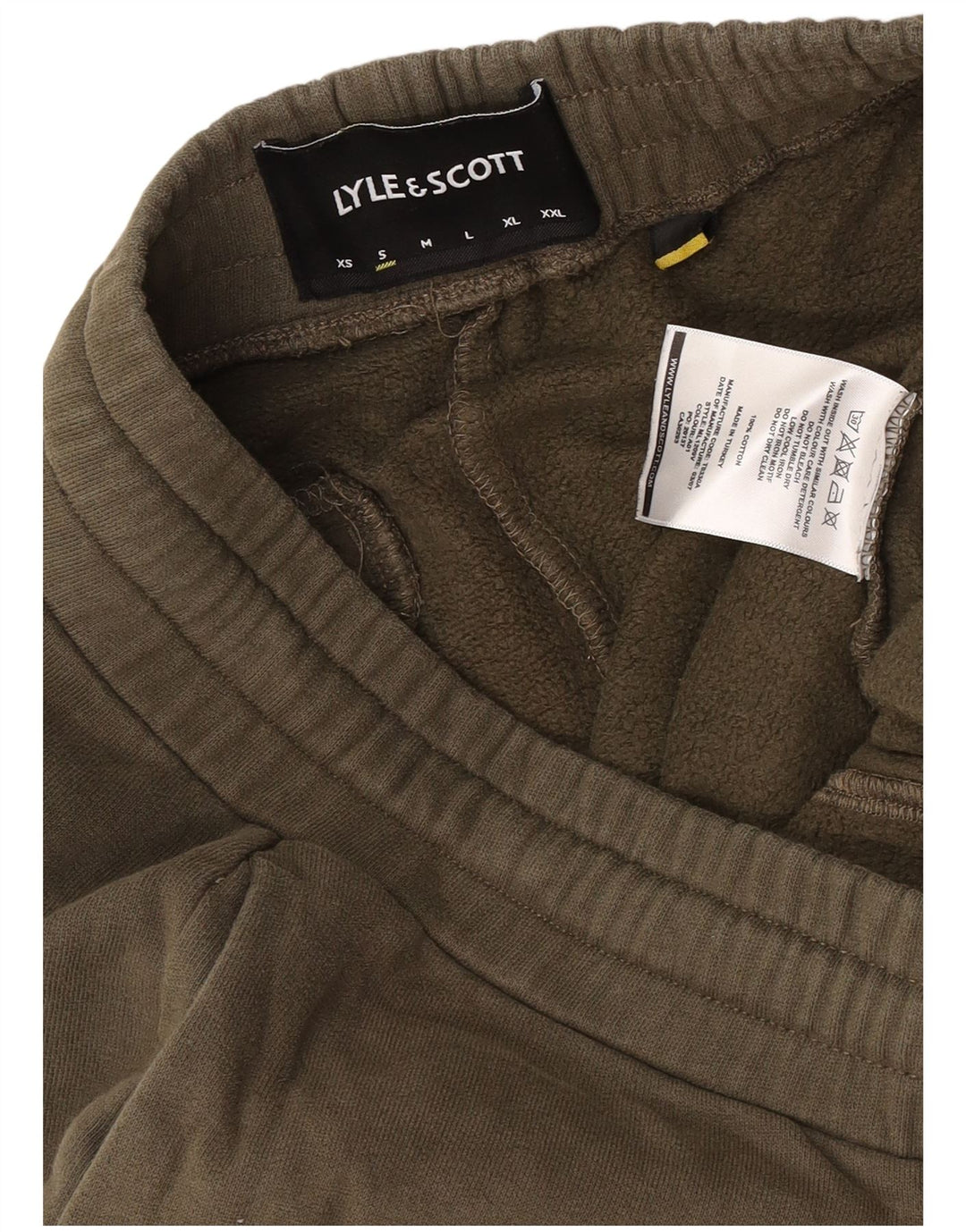 Pantaloni da tuta da uomo Lyle & Scott Joggers piccoli in cotone verde