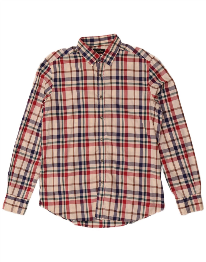 Camicia da uomo Massimo Dutti in cotone a quadri grandi multicolore