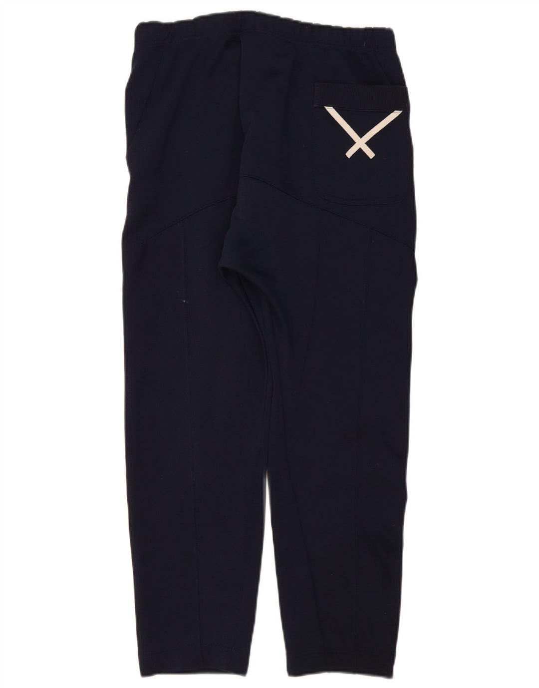 Pantaloni da tuta da uomo Adidas Small in poliestere blu navy