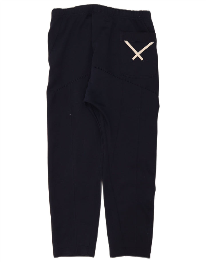 Pantaloni da tuta da uomo Adidas Small in poliestere blu navy