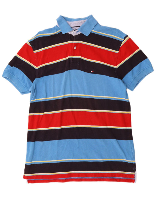 TOMMY HILFIGER Polo da uomo in cotone a righe multicolori medie