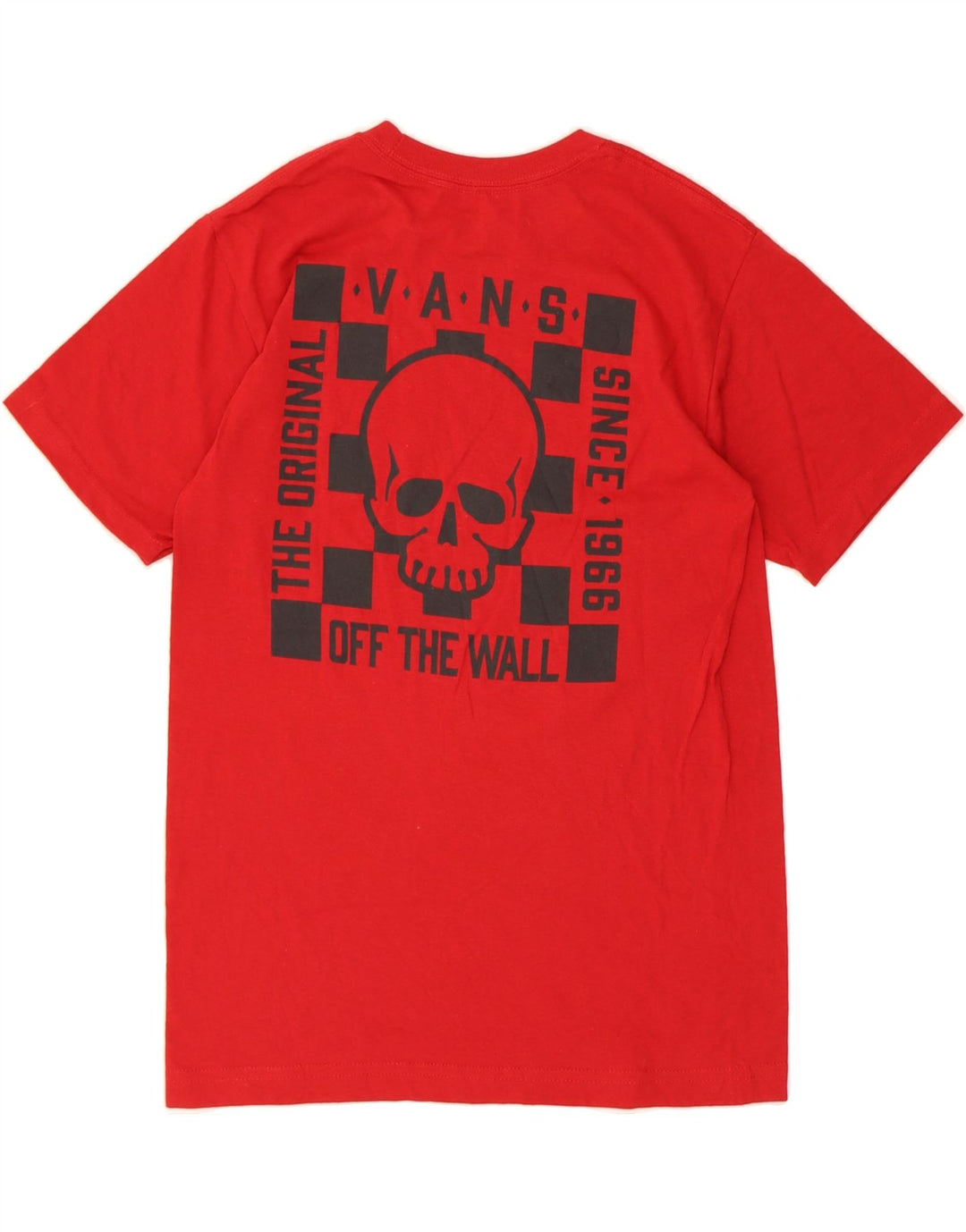 VANS Mens Graphic T-Shirt Top Small Red Cotton Vintage Vans and Second-Hand Vans from Messina Hembry 