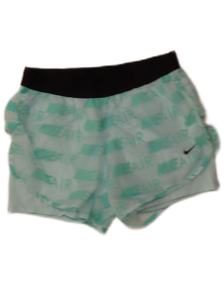 Pantaloncini sportivi NIKE Air Graphic da donna UK 12 Poliestere verde medio