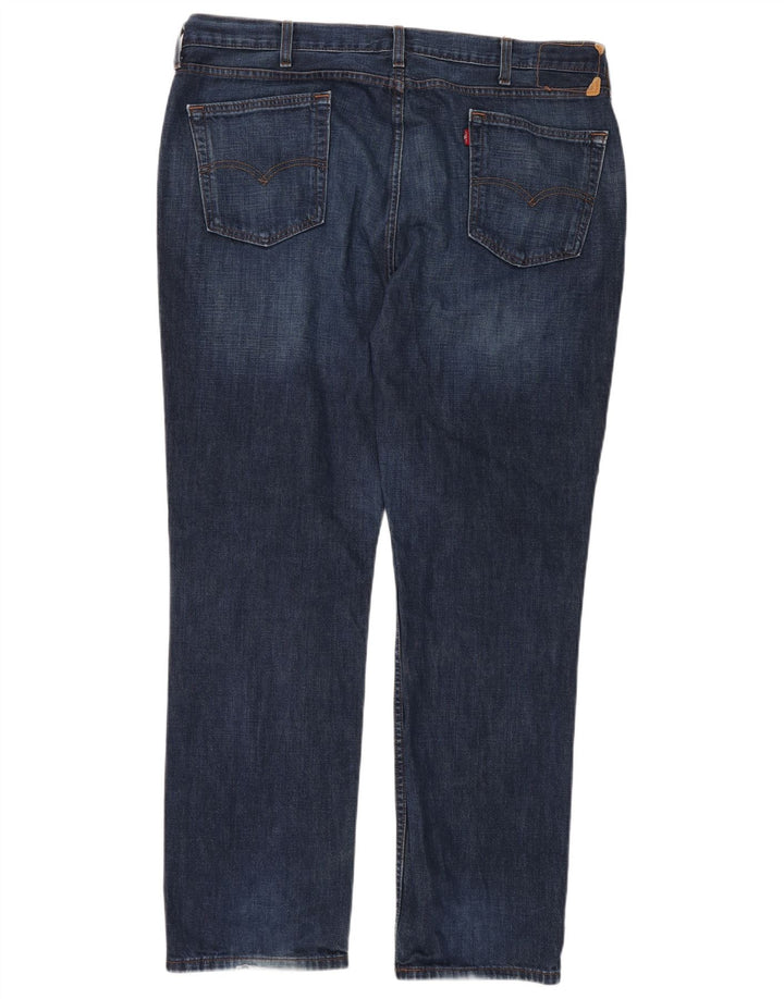 Jeans slim da uomo LEVI'S W40 L32 in cotone blu navy