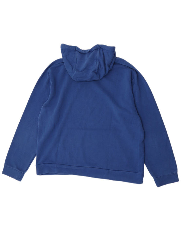 Felpa con cappuccio grafica da uomo Puma Large in cotone blu