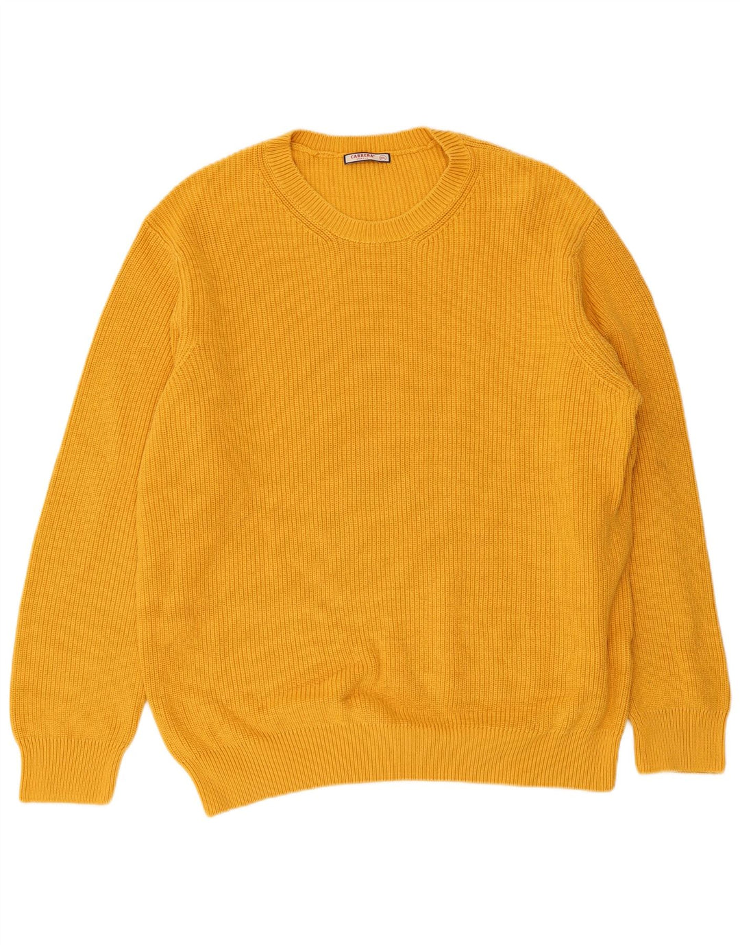 Maglione maglione girocollo da uomo CARRERA 2XL cotone giallo