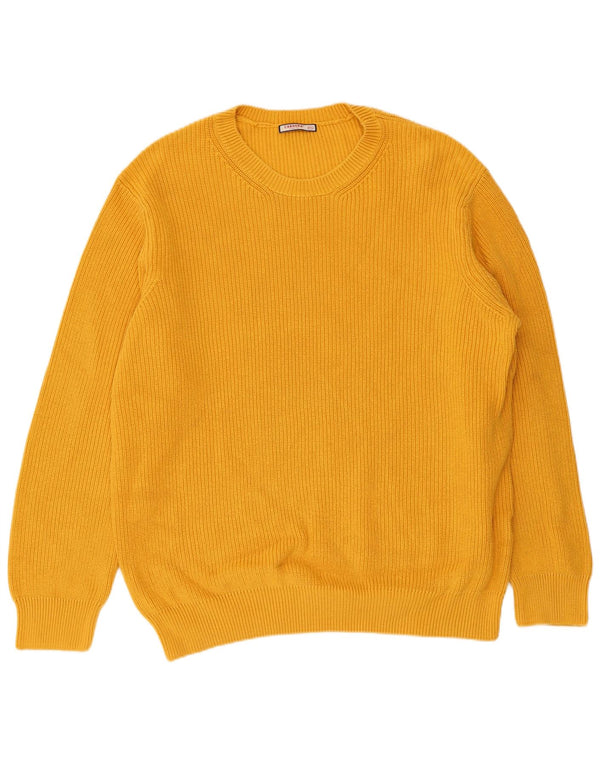 Maglione maglione girocollo da uomo CARRERA 2XL cotone giallo