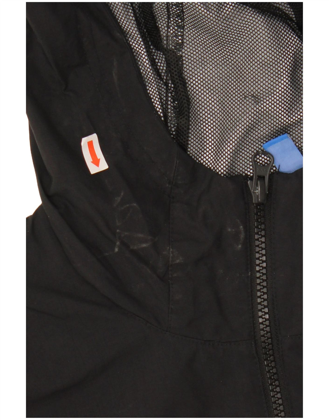 Giacca antipioggia da uomo ADIDAS con cappuccio UK 38 poliestere color block medio nero