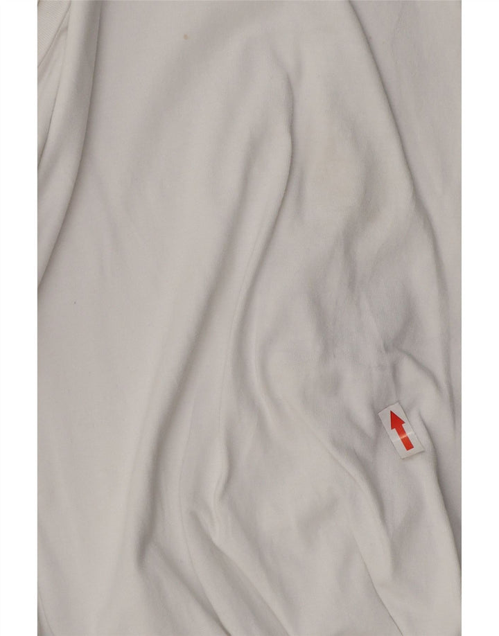 T-shirt oversize da donna Zara UK 10 piccola bianca