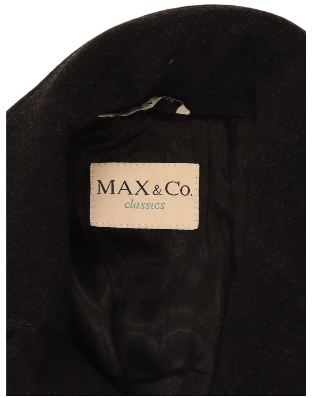 Cappotto doppiopetto oversize da donna Max & Co. UK 10 piccolo in lana nera