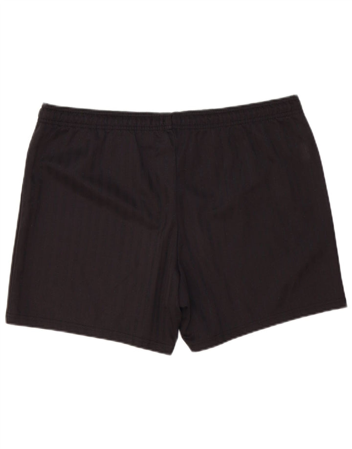 Pantaloncini sportivi da uomo Umbro grandi in poliestere gessato nero