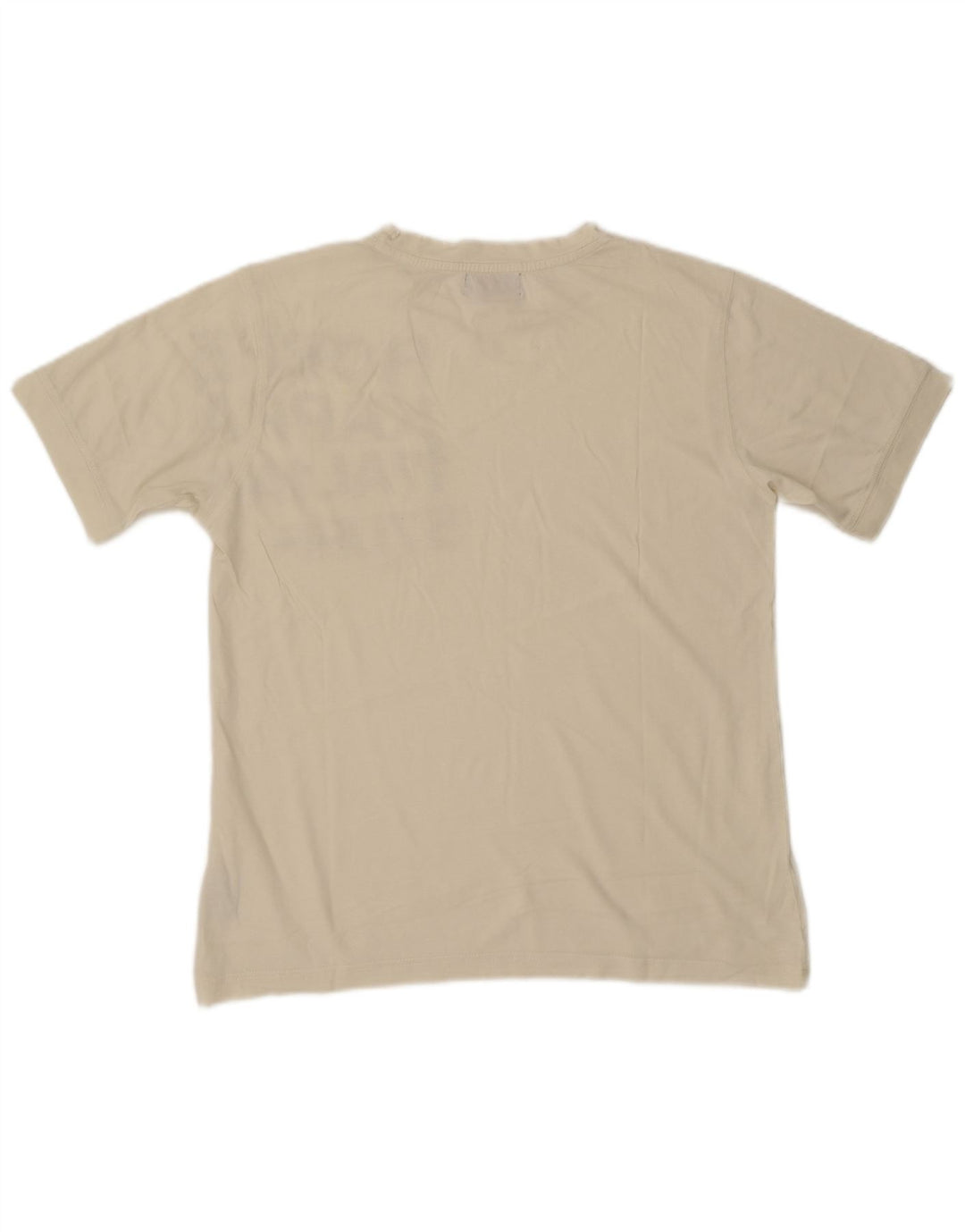 T-shirt grafica da uomo Kappa Top in cotone bianco sporco medio