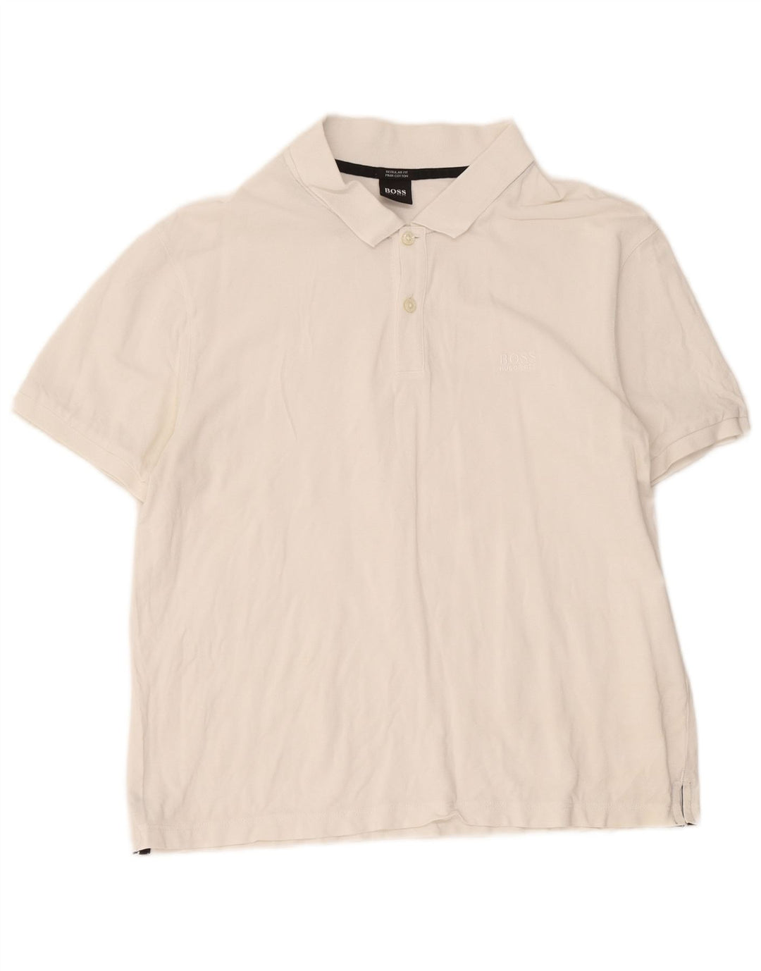 Polo Hugo Boss da uomo vestibilità regolare XL bianca