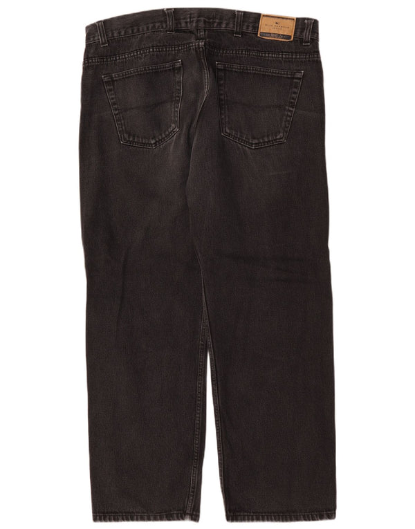 Jeans dritti da uomo Marks & Spencer Blue Harbour W40 L29 cotone nero