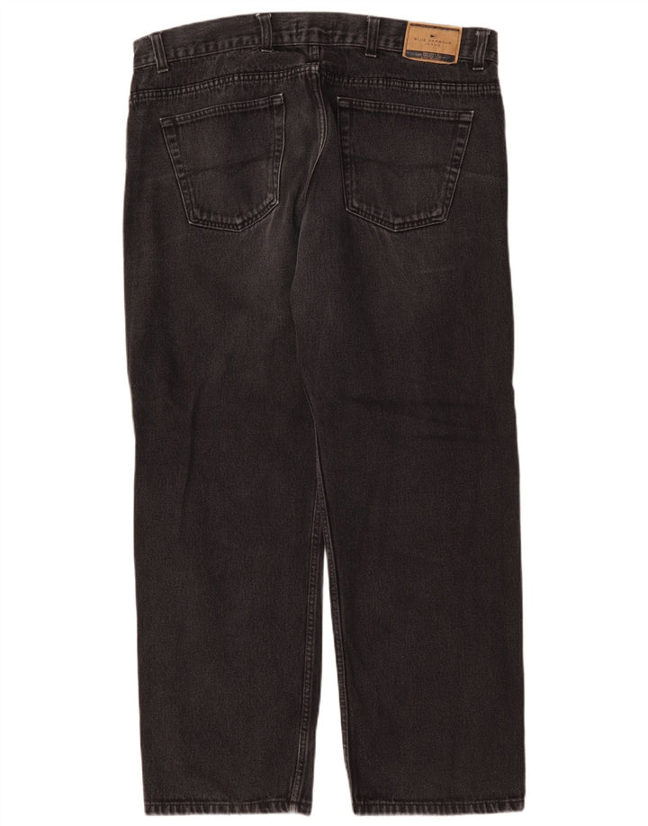 Jeans dritti da uomo Marks & Spencer Blue Harbour W40 L29 cotone nero