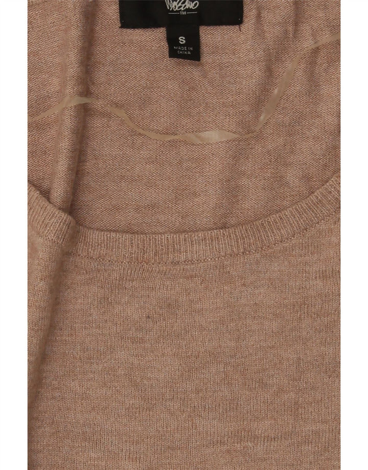 MOSSIMO Womens Oversized Boat Neck Jumper Sweater UK 10 Small Beige Vintage Mossimo and Second-Hand Mossimo from Messina Hembry 