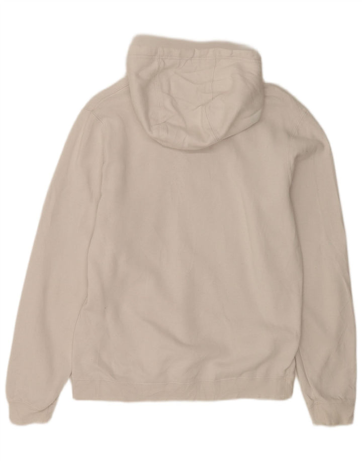 Felpa con cappuccio grafica Nike da uomo in cotone bianco medio