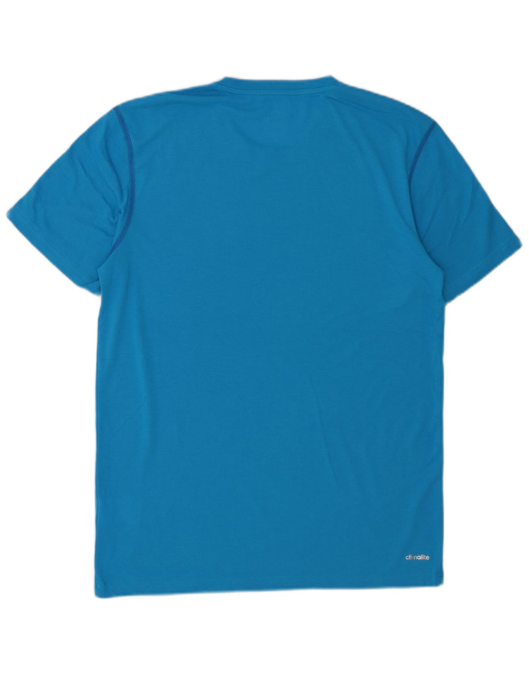 ADIDAS Mens Climalite T-Shirt Top Medium Blue Polyester