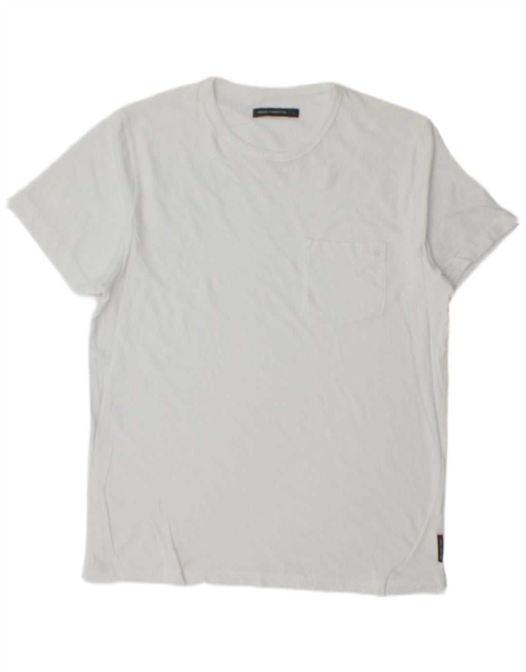 T-shirt da uomo FRENCH CONNECTION Top grande bianca