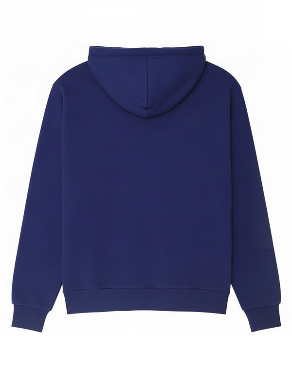 Felpa con cappuccio grafica da uomo Adidas in cotone blu medio