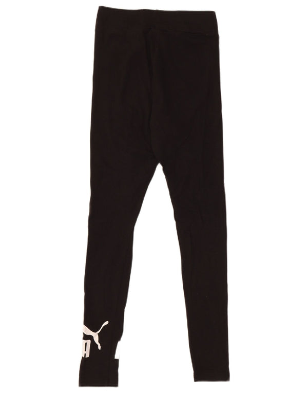 Leggings grafici da donna Puma UK 6 XS cotone nero