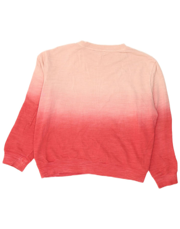 Marks & Spencer Womens Sweatshirt Jumper UK 14 Medium Pink Colourblock