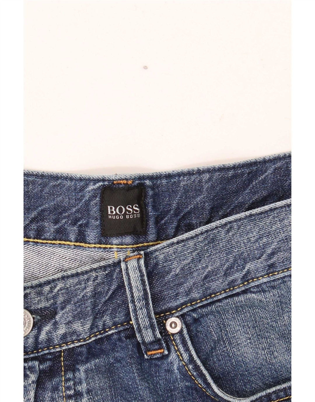 Jeans larghi da uomo Hugo Boss W38 L30 cotone blu