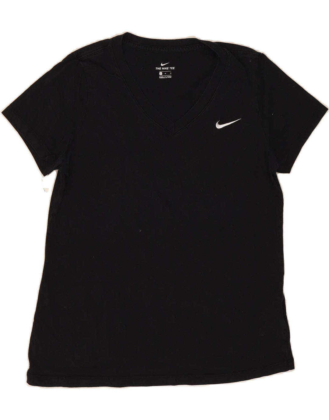 NIKE Womens T-Shirt Top UK 14 Medium Black Cotton Vintage Nike and Second-Hand Nike from Messina Hembry 