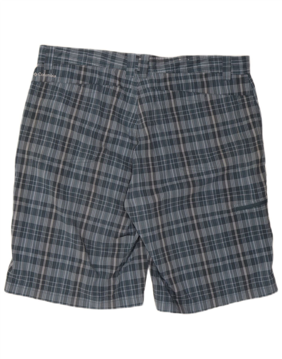 Pantaloncini cargo da uomo Columbia W40 XL Poliestere a quadri blu